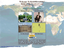 Tablet Screenshot of kolobkreations.com